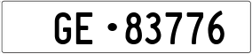Truck License Plate